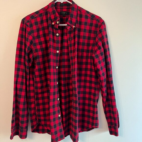 J Crew Slim Fit Oxford Button Down Shirt - Size M - Picture 1 of 4